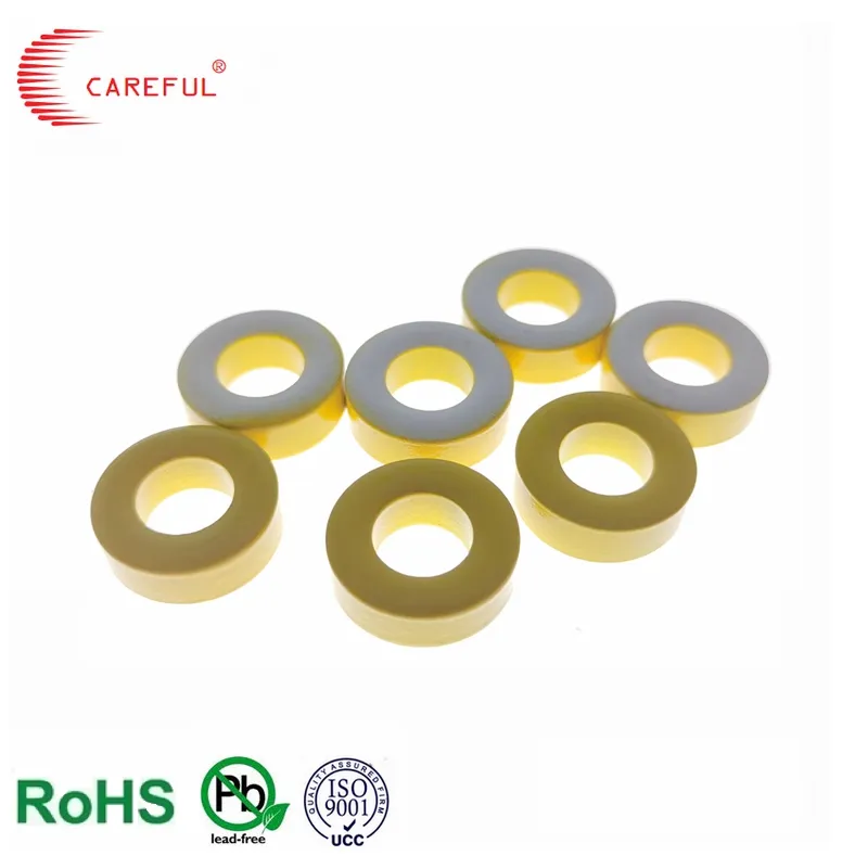 Factory direct sales  large inventory Soft iron core yellow white -26 grade ring core for choke in light dimmer