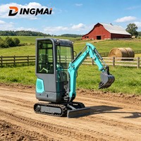 Mini-excavatrice compacte sur chenilles, facile à utiliser, commande par joystick, châssis en fonte, pour ferme, serre, jardin, fabricant