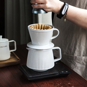 Juego de Cafetera Portátil Retro de Cerámica para 1-4 Tazas, Filtro Barista, Servidor, Cafetera de Goteo - Product Image 6