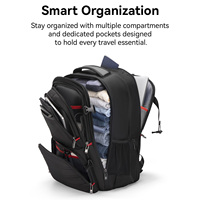 Mochila de Viaje Simple y de Gran Capacidad, Personalizable/OEM, Multifuncional, Impermeable, para Computadora, para Negocios y Desplazamientos Diarios