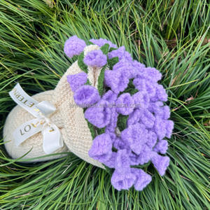 Creativo DIY moderno de punto ramo de rosas <span class=keywords><strong>manta</strong></span> hogar regalo <span class=keywords><strong>ganchillo</strong></span> <span class=keywords><strong>Kit</strong></span> con patrón teñido para adultos - Product Image 2