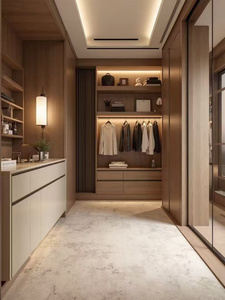 <span class=keywords><strong>Dressing</strong></span> sur mesure pour toute la maison, style moderne, <span class=keywords><strong>avec</strong></span> portes coulissantes et îlot de rangement pour la salle à manger - Product Image 6