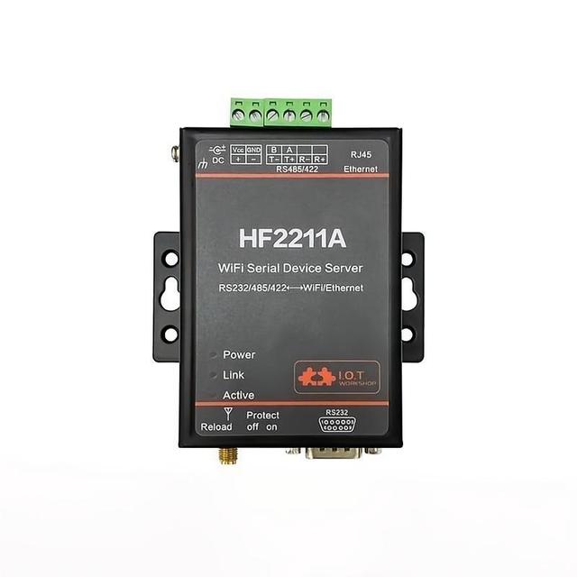 HF2211A Serial Device Server RS232/485/422 to WiFi Ethernet Modbus Gateway TCP/IP to Serial Communication Converter