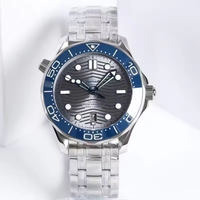 Neue 42-mm-Armbanduhr für Herren aus Edelstahl, analog, automatisch, mechanisch, Miyota 8800 Diver, 22 mm, komplett schwarz, mit hohlem Band und Zeiger