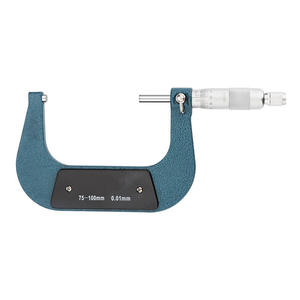 Nauwkeurige precisie buitenmicrometer <span class=keywords><strong>0</strong></span>-25/25-50/50-75/75-100 mm met hardmetalen punt voor bewerking en gereedschapsinspectie - Product Image 2