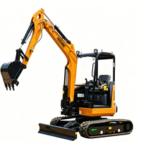 Mini-excavatrice 0,97T avec option de chenilles rétractables - Micro-excavatrice compacte sur chenilles, petite pelle à louer