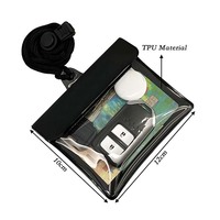 Transparent TPU mode Sea Pass titulaire surf pochette étanche voiture porte-clés étui sac pour clé argent crédit expédition carte ID