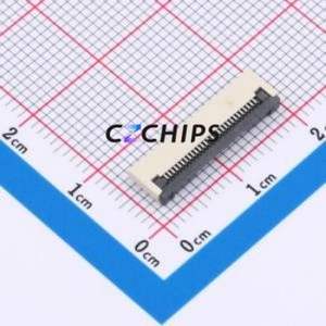 XW0520012-280R-001 FFC/FPC Connector SMD,P=0.5mm,Horizontal Mount Connector Flip Cover Type Bottom Contact 28P 0.5mm - Product Image 1