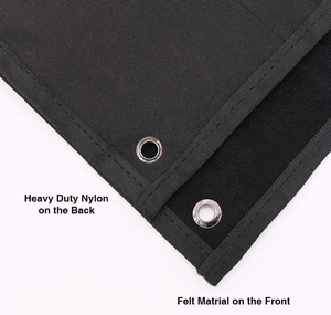 Supporto per toppe nere supporto per tabellone con pannello a nastro con gancio e anello Poster Wall pieghevole patch storage cloth Display book - Product Image 3