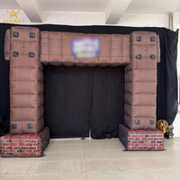 Arche de château médiéval gonflable - Décoration de fête durable pour les événements à thème, les fêtes d'enfants et l'entrée des festivals