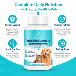 Tabletas de Multivitaminas y Aminoácidos para Perros y Gatos, para un Pelaje Hermoso, Cuidado de la Piel y Nutrición Diaria - Product Image 4