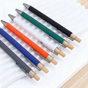 Environmentally Friendly Metal Ballpoint <b>Pen</b> 0.7mm Tip Custom Logo Advertising <b>Pen</b> with <b>Multi</b>-<b>Colored</b> Ink for Office School Use - Product Image 3