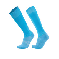 Nouvelles Chaussettes de Football Hautes en Polyester Tricoté Personnalisables, Antidérapantes et Écologiques avec Logo, Idéales pour l'Été