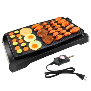 Kitchen Appliances Indoor Barbecue Griddle Electric Grill Pan