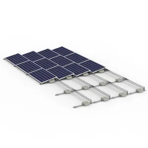HQ mount no penetration easy install solar ballasted roof mounting systems ballasted mount flat roof solar mounting bracket