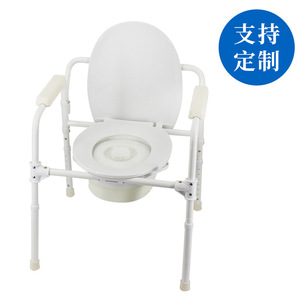 Dakang <b>Folding</b> <b>Commode</b> Chair 136kg Load Capacity Adjustable Height For Elderly Disabled Pregnant Women - Product Image 3