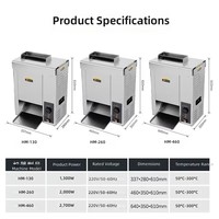 Machine à réchauffer les burgers entièrement automatique pour snack-bar, avec réglage de l'épaisseur, grille-pain à burgers