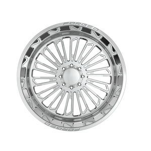 Jantes de camion monobloc en aluminium forgé, finition polie brillante, à déport profond, avec grand cache-moyeu flottant, 18-30 pouces, 8x165mm - Product Image 4