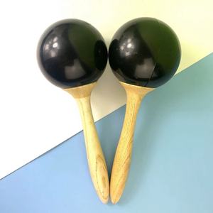 Maracas en plastique et bois, instrument de percussion, marteleau à sable, pour fête musicale, jeu, mariage - Vente chaude - Product Image 2