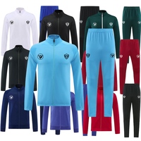 Jaket Latihan Sepak Bola Lengan Panjang Berkualitas Tinggi Semua Tim, Bahan Polyester 100% Bernapas, Grosir Pria