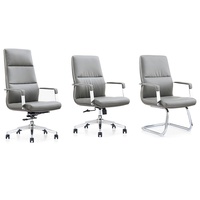 Fauteuil de bureau exécutif moderne en cuir, avec accoudoirs pivotants et roulettes – Confortable pour une utilisation prolongée, idéal pour l'étude, la maison et les réunions