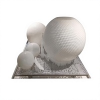 Service d'impression 3D en résine SLA, sphère creuse personnalisée, ornement artistique, surface texturée, boule décorative, fabrication de prototypes