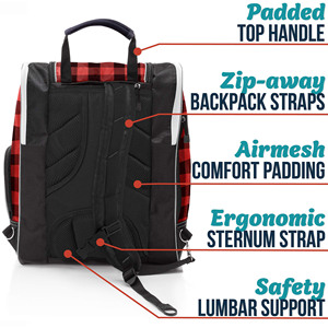 Free sample Hot Selling Waterproof <b>Backpack</b> for Ski <b>Large</b> Capacity Carrying Bag Breathable Skiing Boot <b>Backpack</b> - Product Image 3