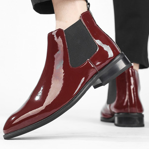 Nouvelle Collection Printemps 2026 – Chaussures en Cuir Montantes Décontractées et Habillées pour Hommes, Rouge, Grandes Tailles, Vente en Gros - Product Image 4