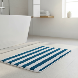 Tappetino da bagno in microfibra blu Deauville 50 x 80 cm - Product Image 3