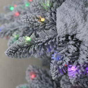 <span class=keywords><strong>Sapin</strong></span> alpin artificiel avec tronc en bois véritable et lumières LED bicolores pour la <span class=keywords><strong>d</strong></span>écoration de la maison, du bureau et des fêtes, plusieurs tailles - Product Image 5