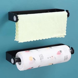 ホームキッチン用キャビネットペーパータオルホルダーの下の接着剤ウォールマウントステンレススチールペーパータオルロールホルダー - Product Image 2