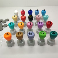 Tampons Flash Ronds de 30 mm en HA de Bonne Qualité, Couleurs Douces, Personnalisables pour Récompenses et Enseignants