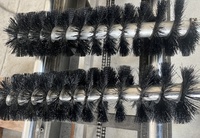 Brosse de tamisage de farine en spirale externe avec poils en nylon de qualité alimentaire pour la panification du poulet et les opérations sur table