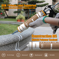 Sealant Polimer MS Hibrida Silane Termodifikasi Berkinerja Tinggi, Rendah VOC, Dapat Dicat, Tahan Air, Bentuk Sosis 600 ml