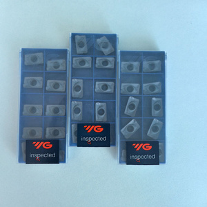 เครื่องกัดหน้าทังสเตนสำหรับงานกัด APKT160416PDTR เครื่องมือกลึงเหล็ก HRC40-60เคลือบพีวีซี CVD YG602 Yg1ของแท้ - Product Image 5