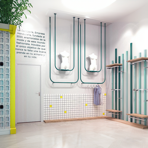 Exhibidores de Tela Modernos y Personalizados <span class=keywords><strong>para</strong></span> Tiendas de Moda, Estanterías <span class=keywords><strong>para</strong></span> Diseño de Interiores de Tiendas de Ropa, Exhibidores Personalizados <span class=keywords><strong>para</strong></span> Tiendas de Regalos y Ropa - Product Image 5