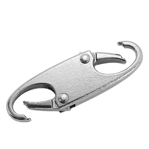 Petit mousqueton argenté Double mousqueton à ressort Wiregate Metal Zipper Puller - Product Image 2