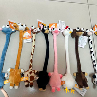 Peluche d'animal à long cou avec un design étonnant à grands yeux, idéale comme pendentif de sac à dos et cadeau de décoration intérieure.