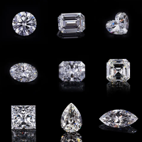 Fabricants de pierres précieuses synthétiques Moissanite taille émeraude DEF Moissanite pierre lâche diamant de laboratoire taille émeraude