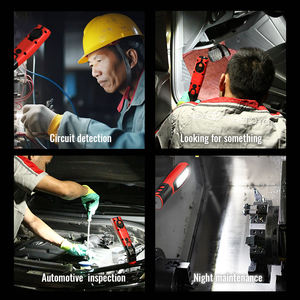 Lampe de travail rechargeable <span class=keywords><strong>automobile</strong></span> à LED puissante Lampe de travail COB à poignée rechargeable avec base magnétique - Product Image 6