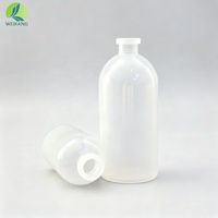 Flacon de vaccin de qualité médicale 50 ml 100 ml, récipient stérile pour le stockage de liquides, pour vaccins, sérums, liquides biologiques, diagnostic