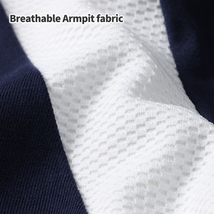 Camiseta Extra Grande de 240 g/m², Color de Contraste, Costuras de Malla Transpirable, Ropa Casual de Calle, Moda Deportiva Masculina, Diseño Personalizado - Product Image 2