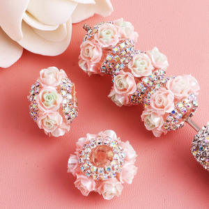 ดอกกุหลาบเพ้นท์มือ ปี 2025 ทำจากลูไซต์ ผสมสี รูปทรงไม่สม่ำเสมอ สำหรับงานประดิษฐ์ DIY สร้างสรรค์ ทำปากกา เครื่องประดับ สร้อยข้อมือ สร้อยคอ - Product Image 1