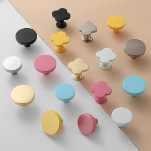Modern Round Drawer <b>Knobs</b> Zinc Alloy Durable For Children's Furniture - Product Image 3