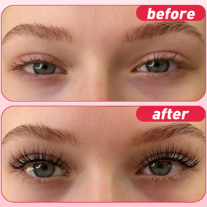 ขนตาปลอมแบบใหม่ กันน้ำ ขนตาแบบกลุ่ม ฟูๆ สไตล์มังงะ งอนแบบ C ชุดติดขนตาปลอมแบบกลุ่ม DIY - Product Image 5