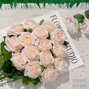 Flor Artificial de Seda, Rosa, Precio al por Mayor, Venta Caliente, para Decoración de Bodas o Decoración del Hogar, Sala de Estar - Product Image 4