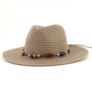 2024 ใหม่หมวกฟางสําหรับผู้หญิงขนมปังใหม่Bohoสไตล์ปีกกว้าง<span class=keywords><strong>Floppy</strong></span>ปานามาหมวกสําหรับฤดูร้อนฤดูใบไม้ผลิชายหาดกลางแจ้งSunhat - Product Image 4