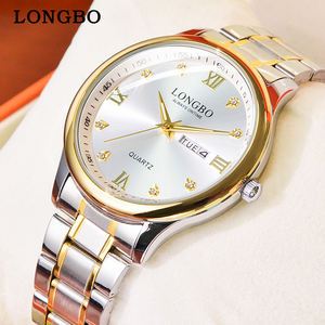 นาฬิกาข้อมือควอตซ์ผู้ชาย <span class=keywords><strong>LONGBO</strong></span> ชุบทอง สแตนเลสสตีล ขายส่ง นาฬิกาควอตซ์เซรามิกเรืองแสงสีต่างๆ ใน<span class=keywords><strong>ราคา</strong></span>ปากีสถาน - Product Image 2