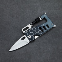 Outils EDC en acier inoxydable, couteau pliant et mousqueton pour le camping, la randonnée et les activités de plein air