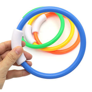4 Pcs Anneaux de plongée en plastique coloré pour <span class=keywords><strong>piscine</strong></span> Jouets d'été Anneaux d'entraînement de plongée sous-marine pour enfants - Product Image 5